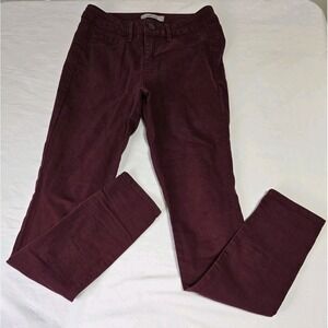 Refuge Women's Size 2 Jeans Burgundy Skinny Stretch Tight Leggings